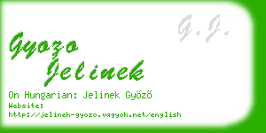 gyozo jelinek business card